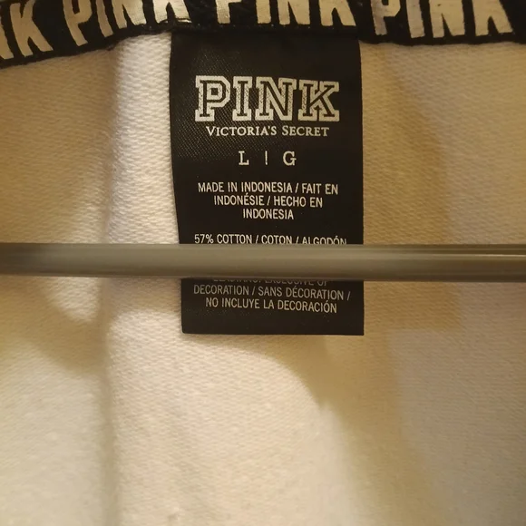 PINK Victoria's Secret Women's White and Gray Jacket - Picture 4 of 5